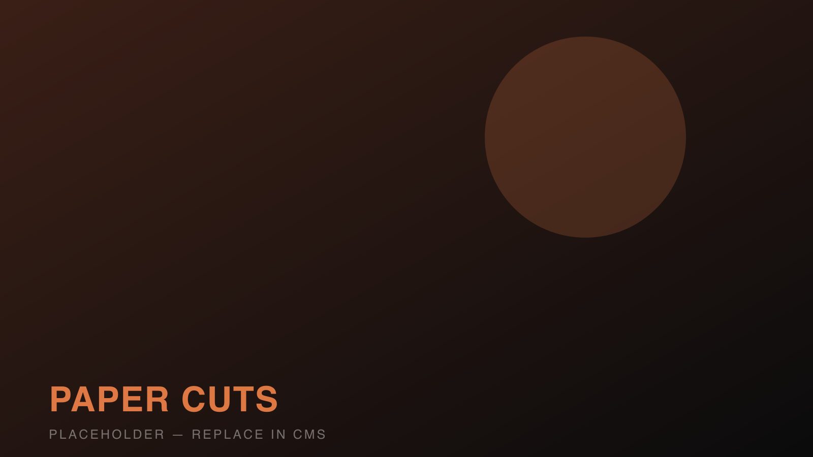 Meridian Press — Paper Cuts